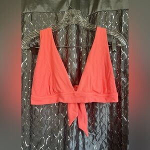 Women’s Aerie Coral Triangle Bikini Top Size XXL